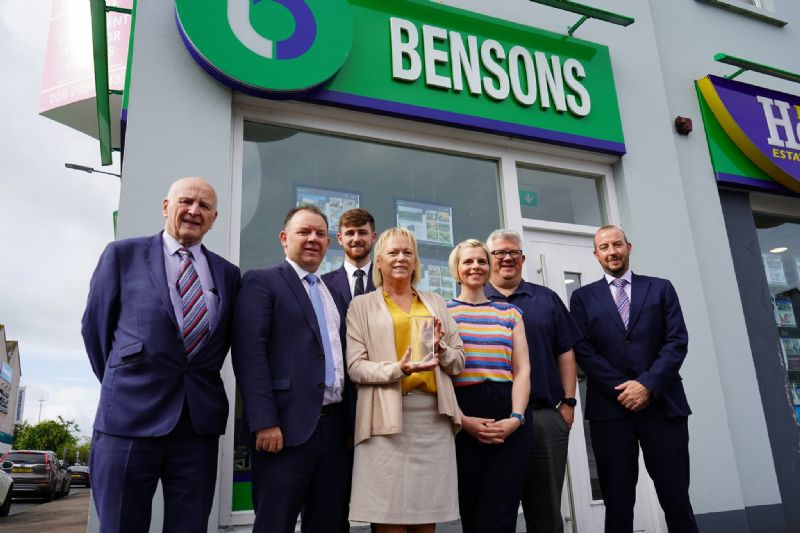 Bensons Estate Agents Receives Prestigious Gold Award for Excellence in Northern Ireland Property Market